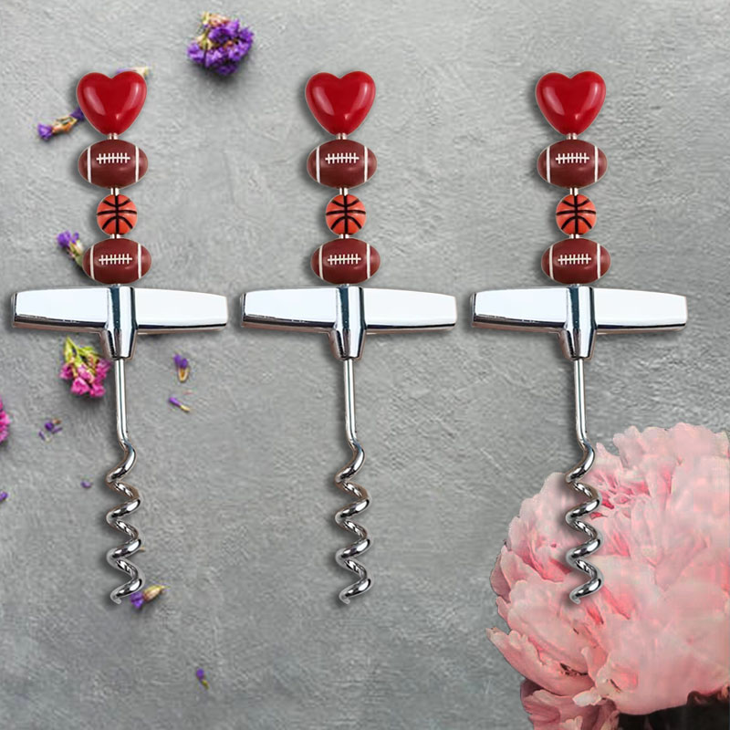 Valentine's Day, Spring Festival, Super Bowl, Popular and Creative DIY Beaded Red Wine with Thread B