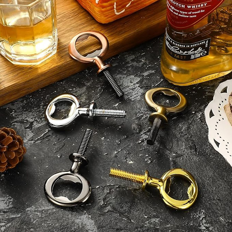 Metal Bottle Opener, Stainless Steel Corkscrew, Solid Color Bottle Opener, Suitable For Bar Or House